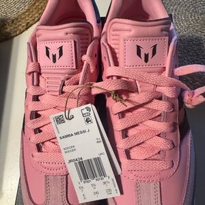 Adidas Samba Messi J Pink Sneakers